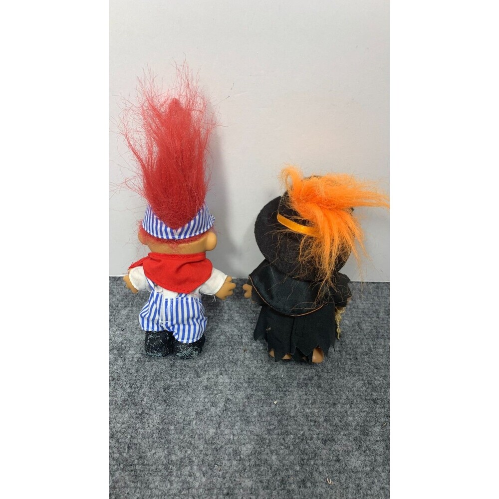 Vintage Treasure russ Trolls Dolls witch and rail road worker - Picture 2 of 4